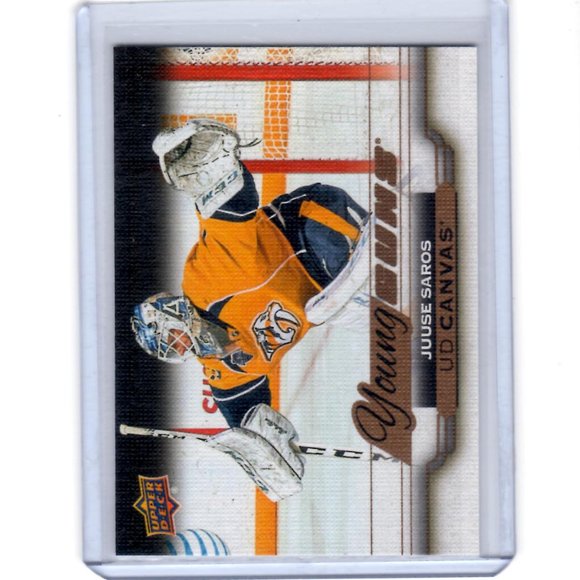 Juuse Saros Young Guns Canvas Upper Deck Rookie Card 2015/16 #C219 Predators - Picture 1 of 4